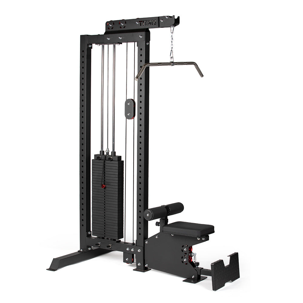 Lat Tower Pulldown & Cable Row Machine | 10 - 300 LB Selector