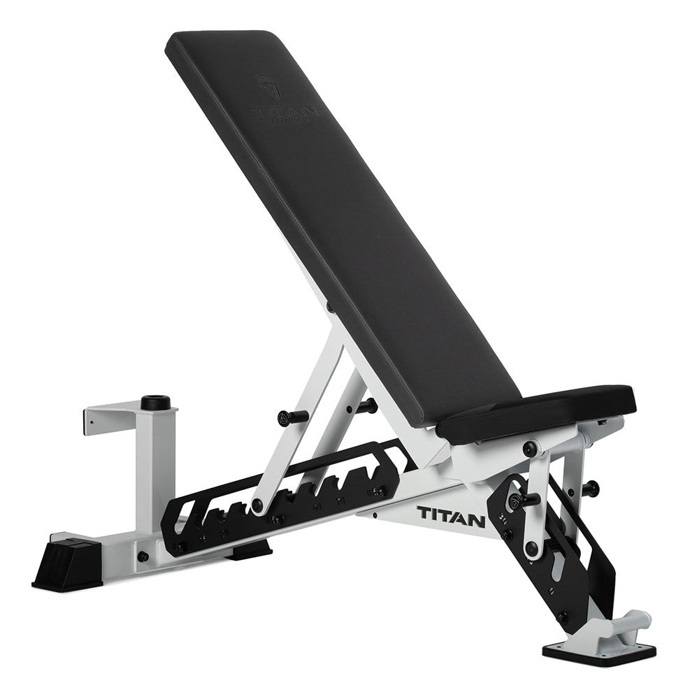 Scratch and Dent, TITAN Series Adjustable Bench | White