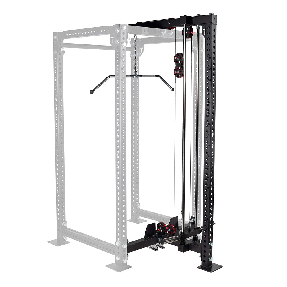 Scratch and Dent, TITAN Series Lat Tower Power Rack Attachment | 100" / No Crossmember