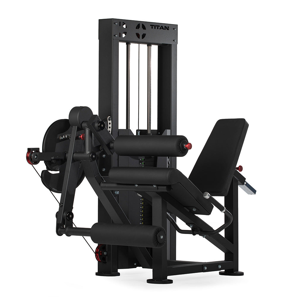 Selectorized Leg Extension and Curl Machine