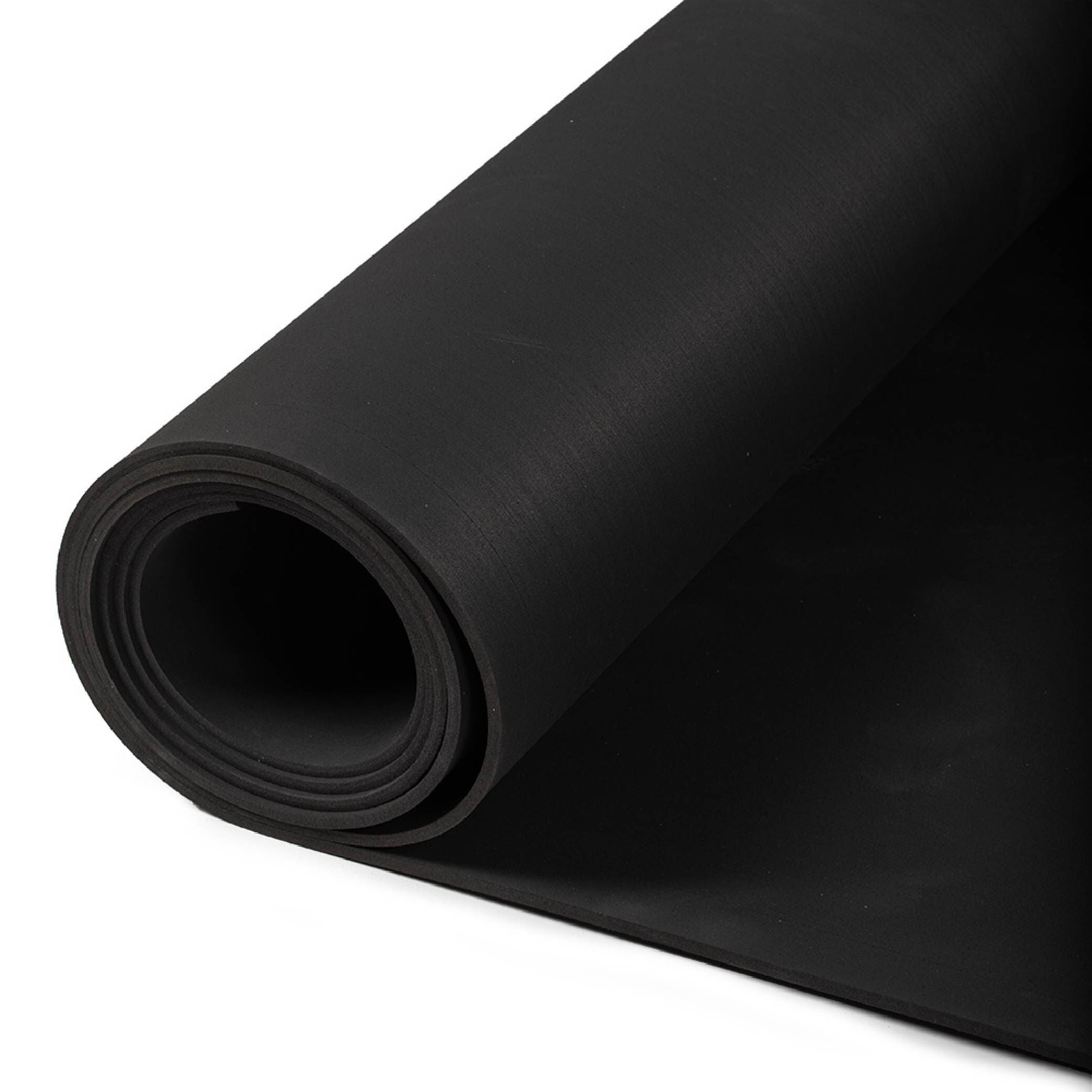 Scratch and Dent, Black Rubber Gym Flooring Roll