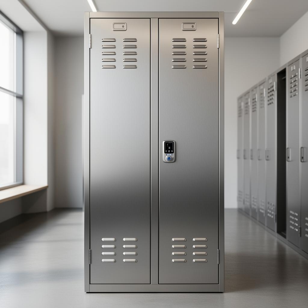 Locker Verticale 2 Ante Acciaio